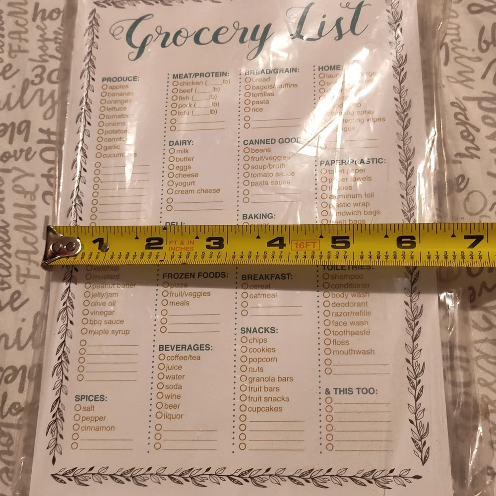 NWT! Weekly To-Do List and Grocery List Bundle